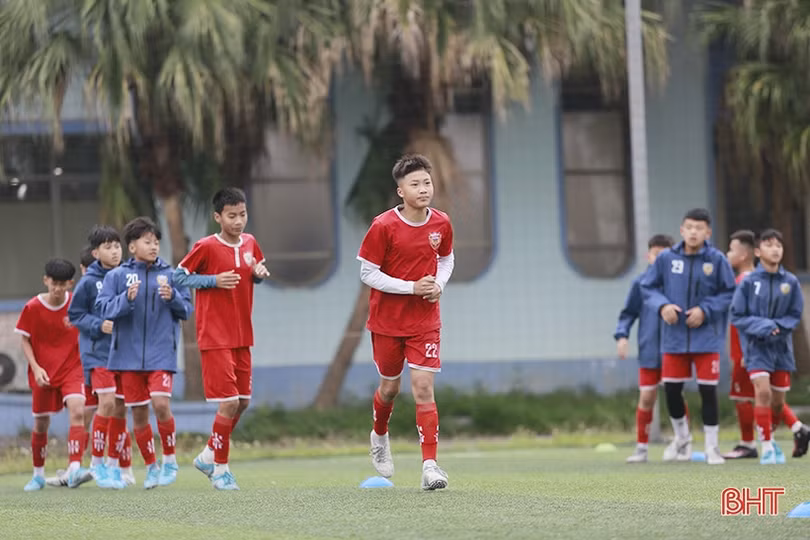 U13 Hồng Lĩnh Hà Tĩnh rèn quân, chờ ngày tranh tài giải đấu quốc gia 