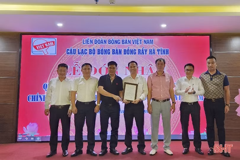 CLB bóng bàn đầu tiên ở Hà Tĩnh trực thuộc Liên đoàn Bóng bàn Việt Nam