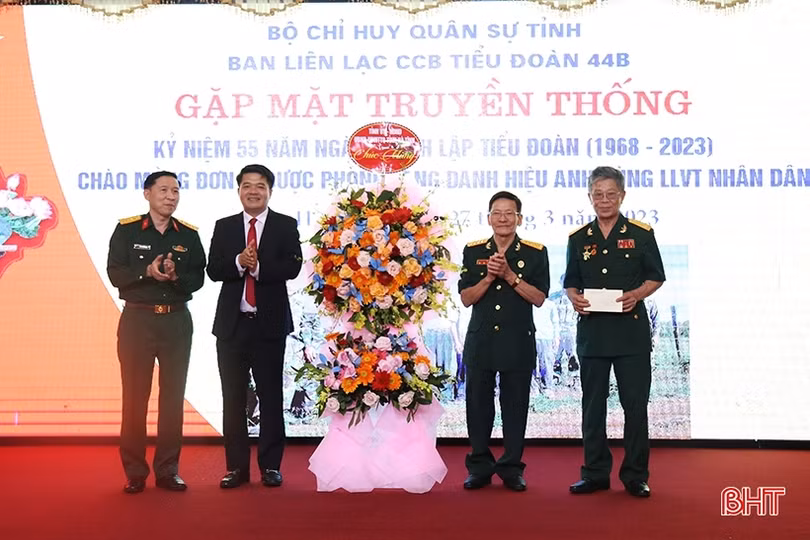Gặp mặt kỷ niệm 55 năm ngày thành lập Tiểu đoàn 44B Hà Tĩnh