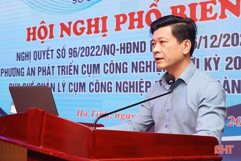 Phổ biến chính sách hỗ trợ, phương án phát triển cụm công nghiệp Hà Tĩnh
