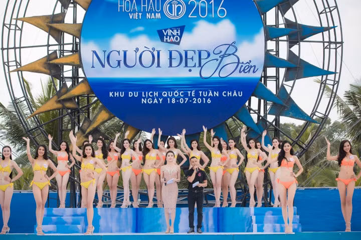 36 thi sinh hoa hau viet nam 2016 khoe sac o phan thi nguoi dep bien