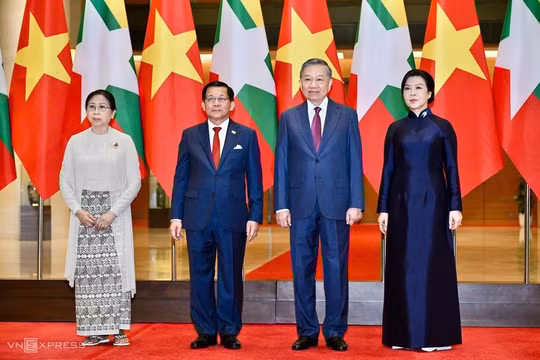 Tổng Bí thư, Chủ tịch nước Tô Lâm chủ trì lễ đón Tổng thống Myanmar