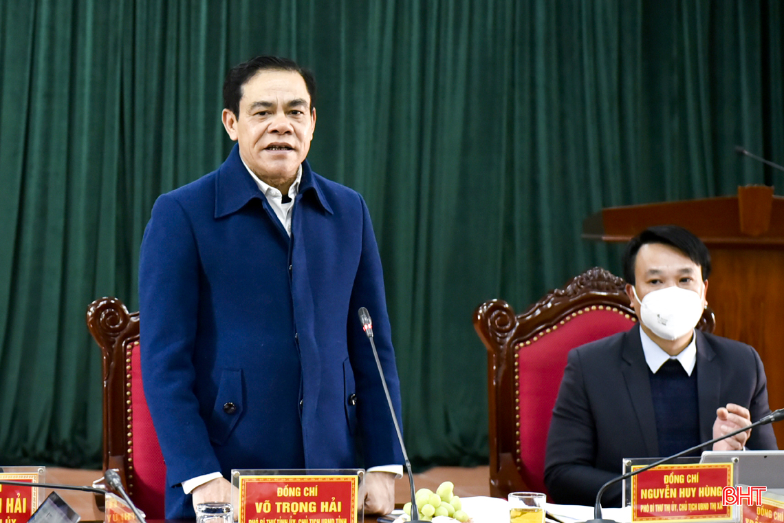 Chủ tịch UBND tỉnh: TX Hồng Lĩnh cần tập trung quy hoạch đô thị, chú trọng thu hút đầu tư