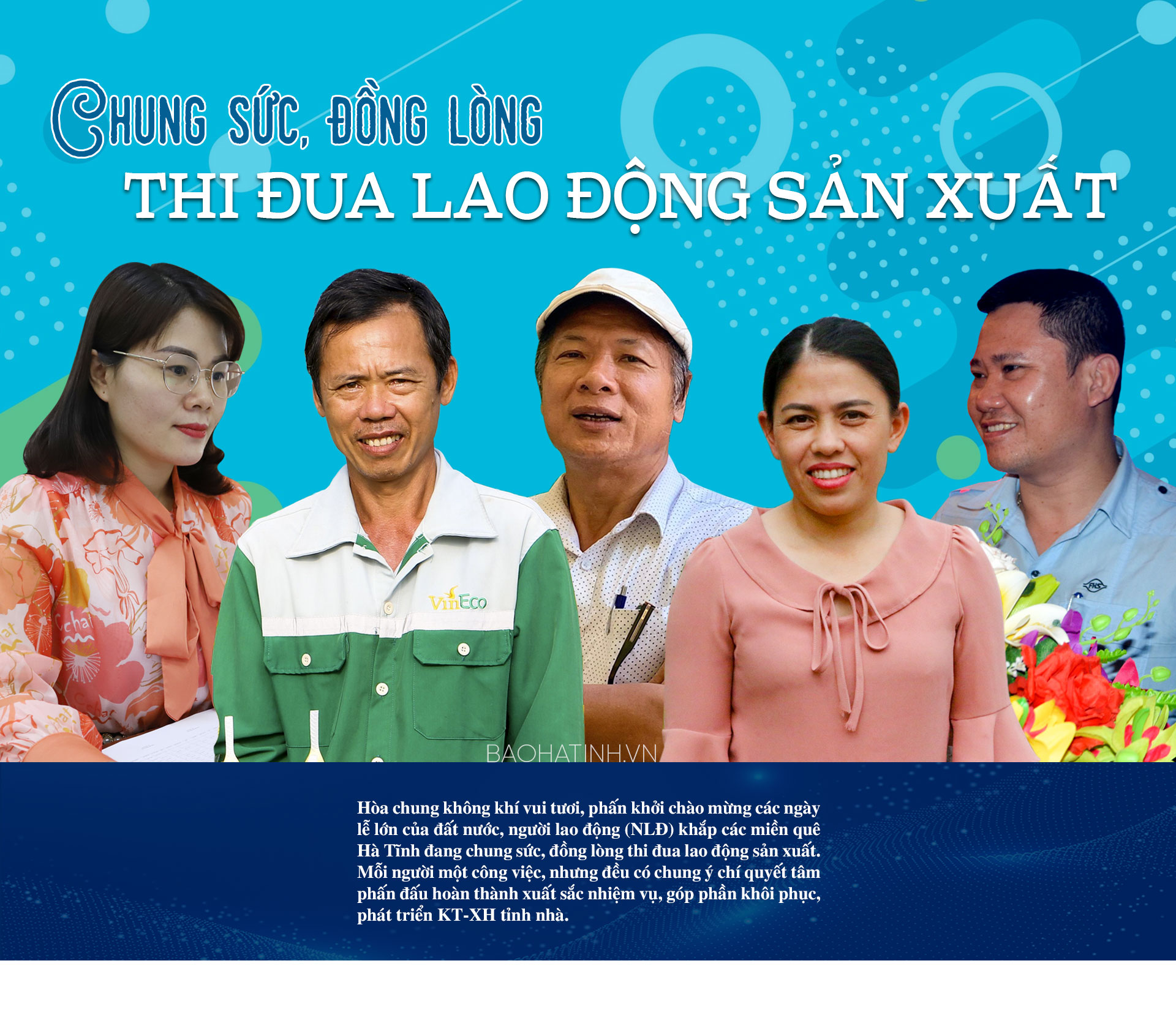 Chung sức, đồng lòng thi đua lao động sản xuất