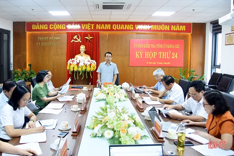 Ủy ban Kiểm tra Tỉnh ủy Hà Tĩnh thông báo kết luận Kỳ họp 24