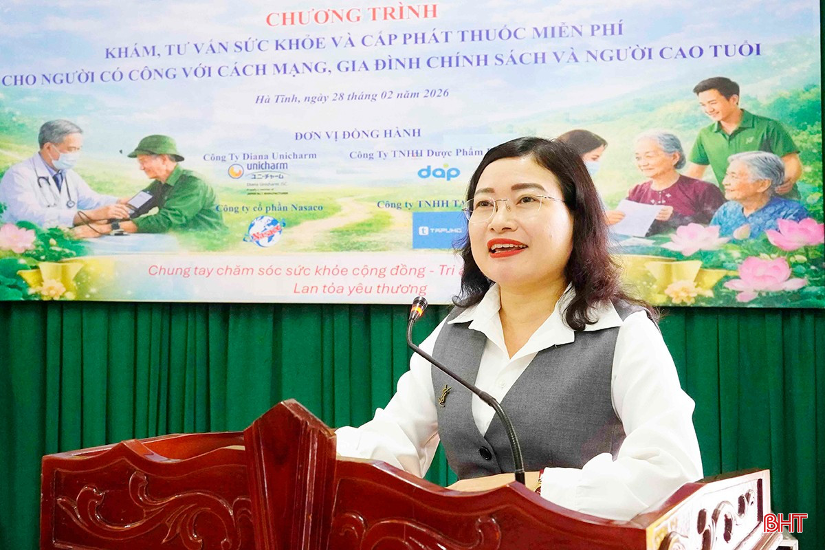 Phát biểu tại chương trình, Phó Chủ tịch UBND tỉnh Nguyễn Thị Nguyệt bày tỏ sự cảm ơn sâu sắc tới lãnh đạo Bộ Y tế, các cơ quan, đơn vị trực thuộc Bộ cùng đội ngũ y, bác sĩ và các tổ chức, doanh nghiệp, cá nhân, đã tổ chức chương trình ý nghĩa này. Đồng thời mong muốn, Bộ Y tế tiếp tục quan tâm các hoạt động lan tỏa tinh thần nhân ái và trách nhiệm vì cộng đồng.