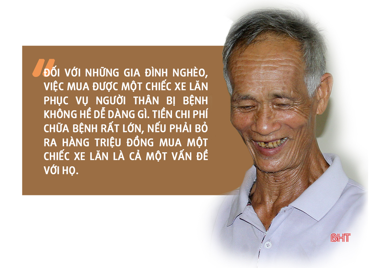 73 tuổi vẫn đi khắp nơi xin xe lăn cũ về sửa tặng bệnh nhân nghèo Hà Tĩnh