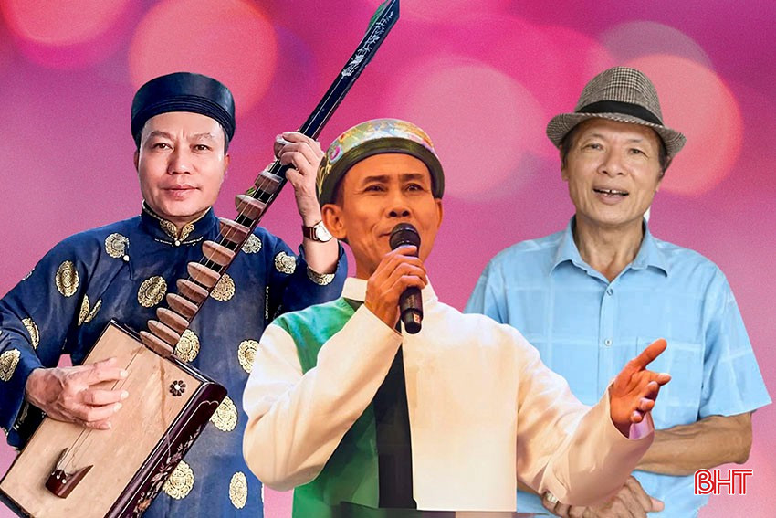 3 nghệ nhân được Hội đồng cấp tỉnh xét tặng danh hiệu "Nghệ nhân Nhân dân" đợt này gồm: Trần Văn Đài, Nguyễn Trọng Tuấn và Hoàng Bá Ngọc (từ trái qua).