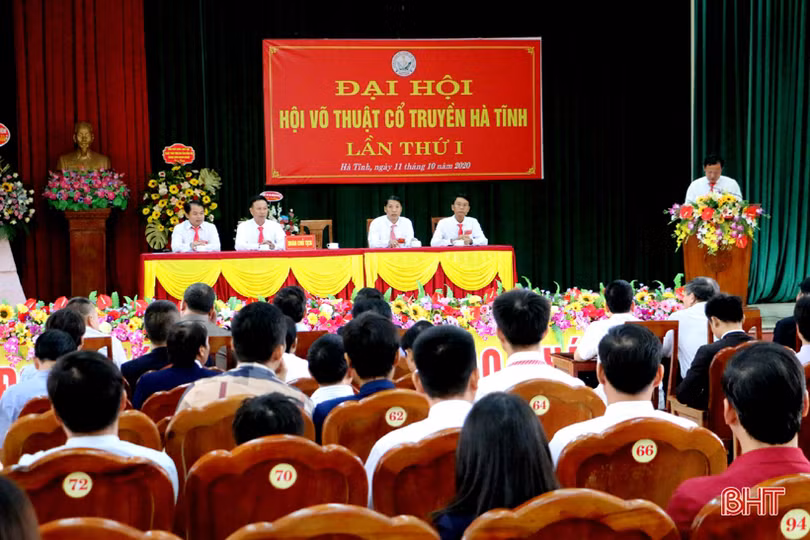 Hội Võ thuật cổ truyền Hà Tĩnh Đại hội lần thứ I, nhiệm kỳ 2020-2025