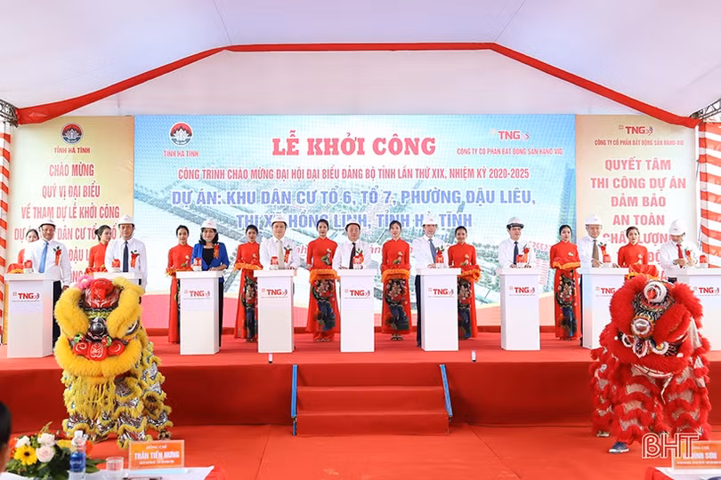 Khởi công 2 dự án 1.531 tỷ đồng trước thềm Đại hội Đảng bộ tỉnh Hà Tĩnh