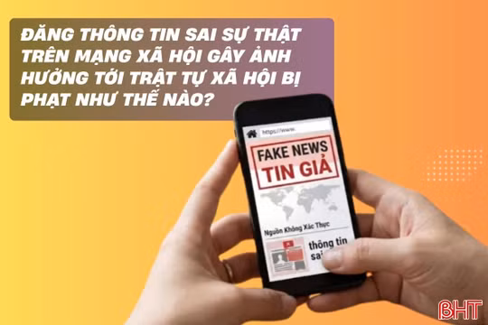 [Motion graphic] Đăng tin sai sự thật ảnh hưởng tới trật tự xã hội bị phạt thế nào?