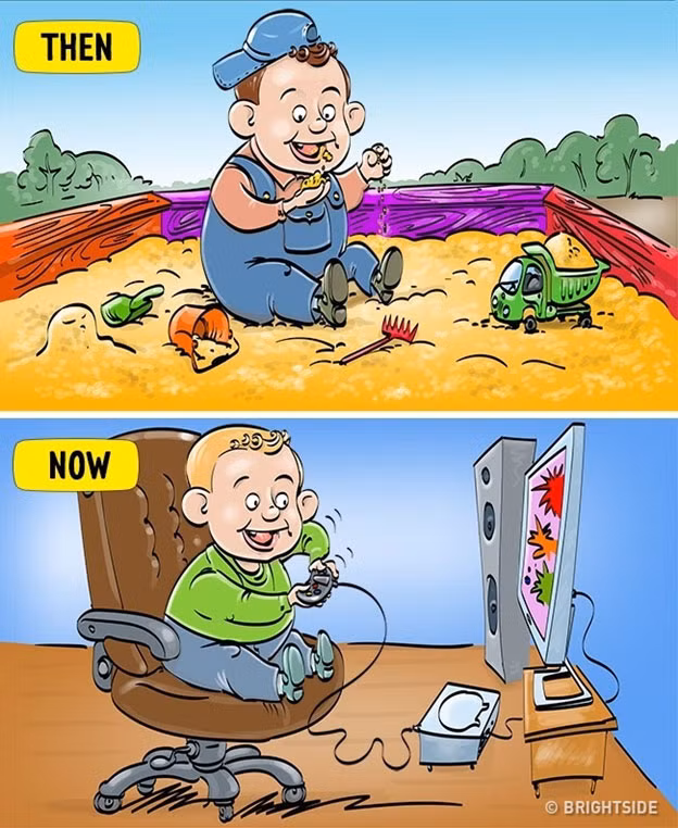 Giật mình trẻ em xưa và nay khác nhau “một trời một vực”