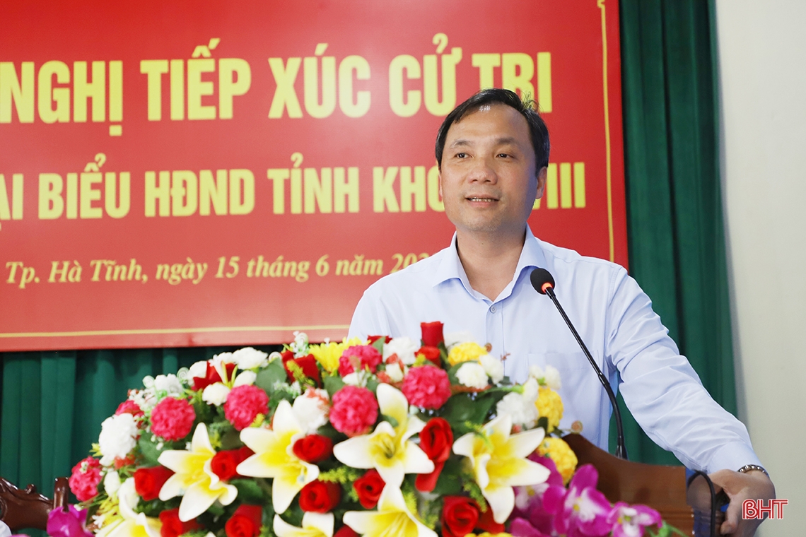 Cử tri kiến nghị nhiều nội dung vì sự phát triển của TP Hà Tĩnh