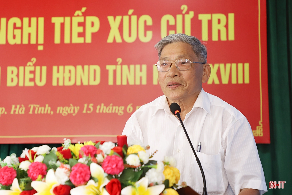 Cử tri kiến nghị nhiều nội dung vì sự phát triển của TP Hà Tĩnh