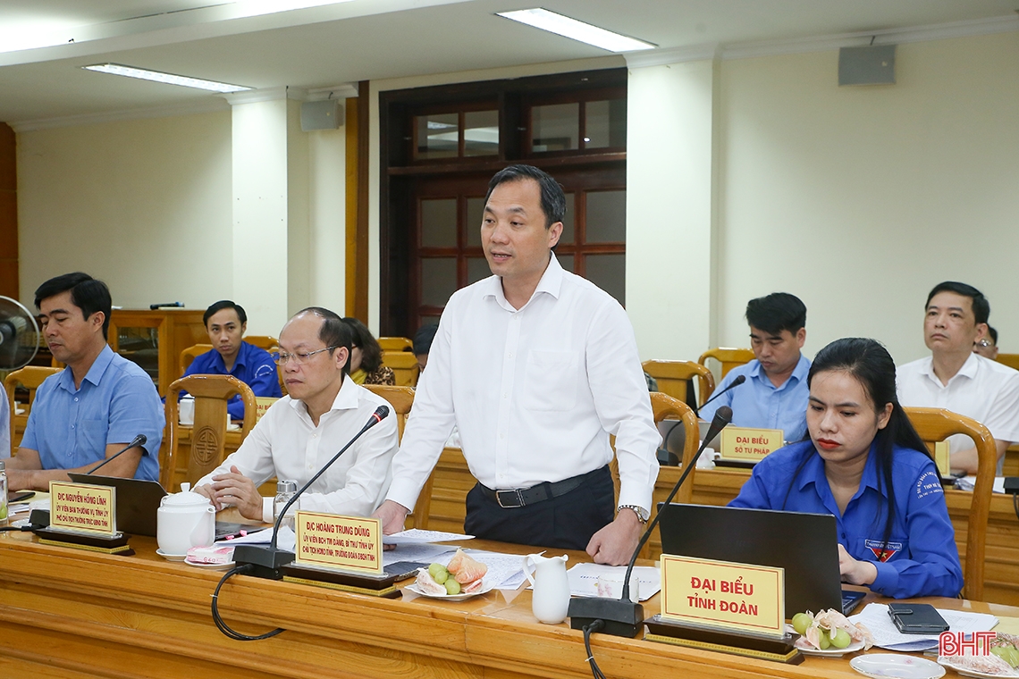 Ủy ban Quốc gia về thanh niên Việt Nam làm việc với tỉnh Hà Tĩnh