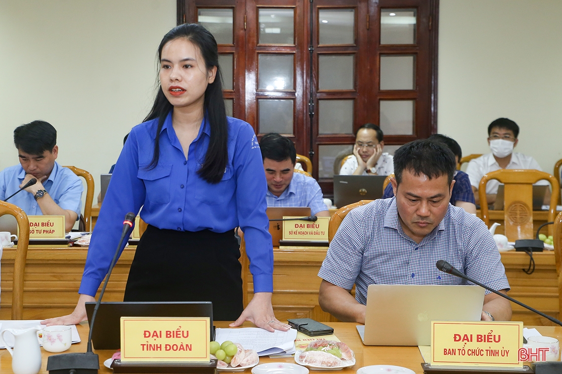 Ủy ban Quốc gia về thanh niên Việt Nam làm việc với tỉnh Hà Tĩnh
