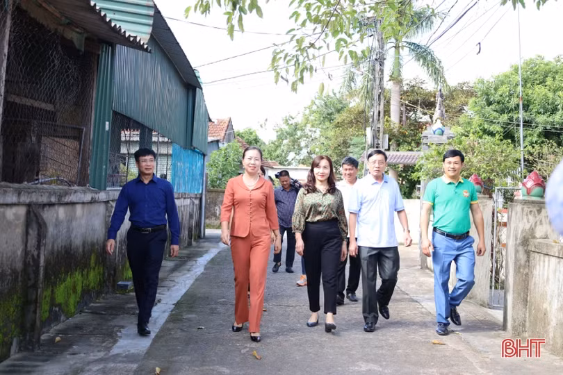 Đoàn công tác Hội Nông dân Việt Nam ấn tượng với các mô hình khởi nghiệp ở TX Kỳ Anh