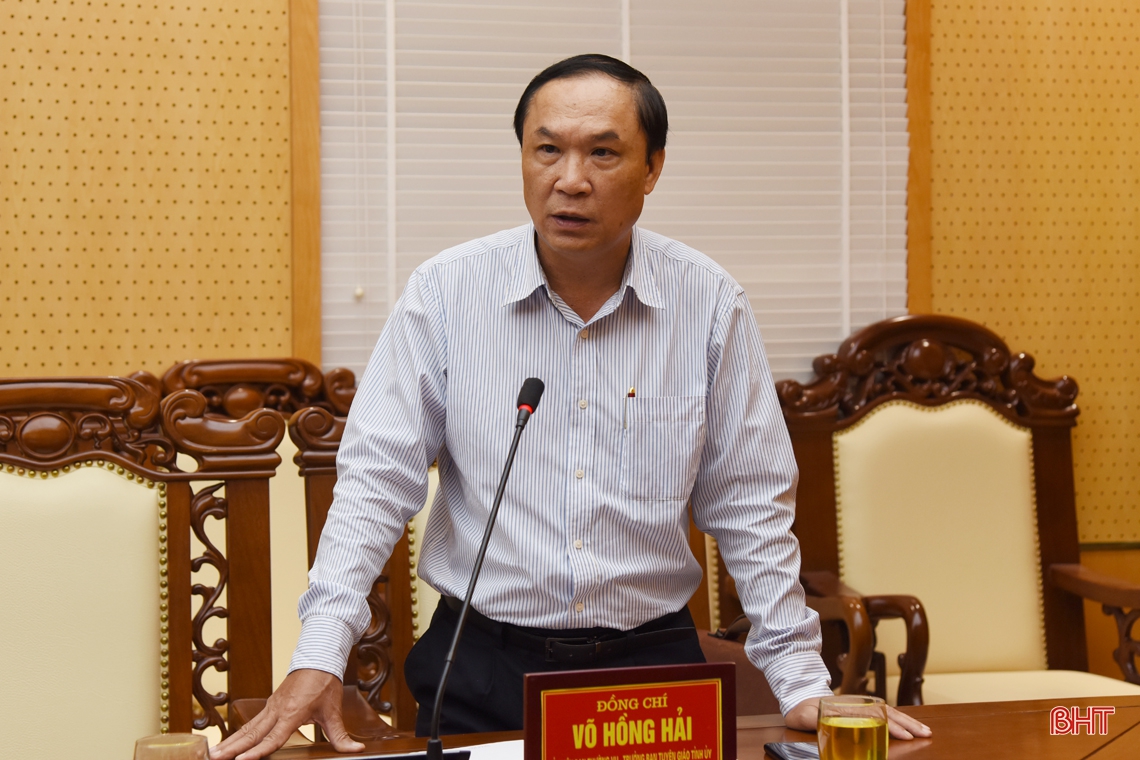 Gấp rút hoàn thành các phần việc phục vụ Đại hội Đảng bộ tỉnh Hà Tĩnh