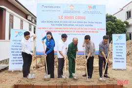 Khởi công xây dựng nhà ở cho người có công, hoàn cảnh khó khăn