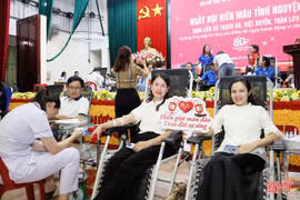 Hơn 400 tình nguyện viên tham gia hiến máu hưởng ứng "80 ngày vì cộng đồng"
