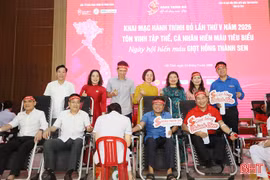 Hành trình Đỏ lần thứ V tại Hà Tĩnh: Kết nối yêu thương, sẻ chia sự sống