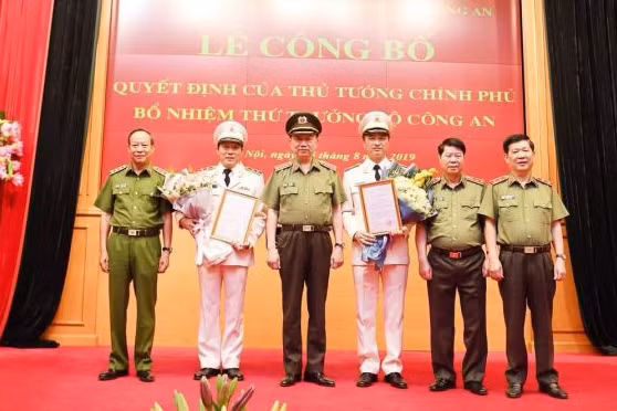 Công bố quyết định bổ nhiệm 2 Thứ trưởng Bộ Công an