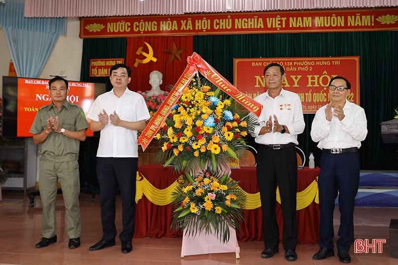 Tổ dân phố đầu tiên ở TX Kỳ Anh vui Ngày hội toàn dân bảo vệ an ninh Tổ quốc”