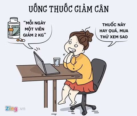 hi hoa nhung sai lam khi con gai muon giam can