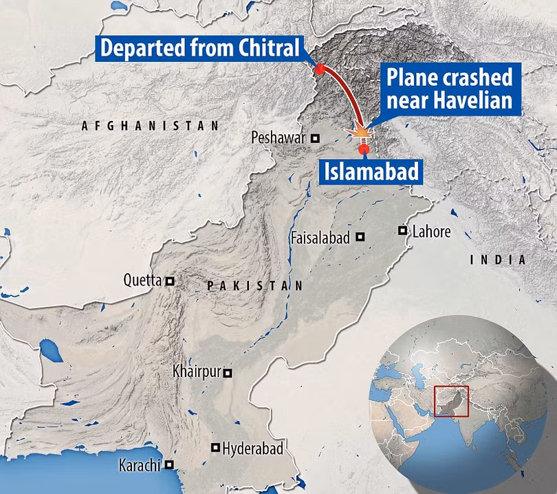 chum anh hien truong vu roi may bay khien 47 nguoi tu nan o pakistan