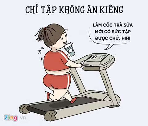 hi hoa nhung sai lam khi con gai muon giam can