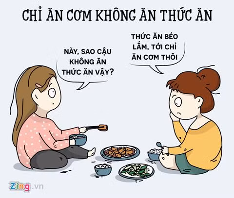 hi hoa nhung sai lam khi con gai muon giam can