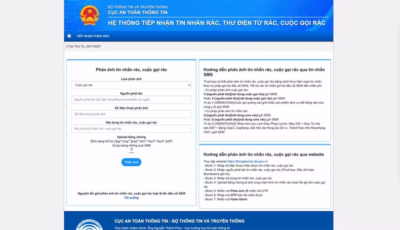 Ra mắt website chống tin nhắn, cuộc gọi rác