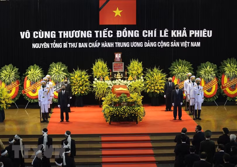 Tổ chức trọng thể lễ truy điệu nguyên Tổng Bí thư Lê Khả Phiêu