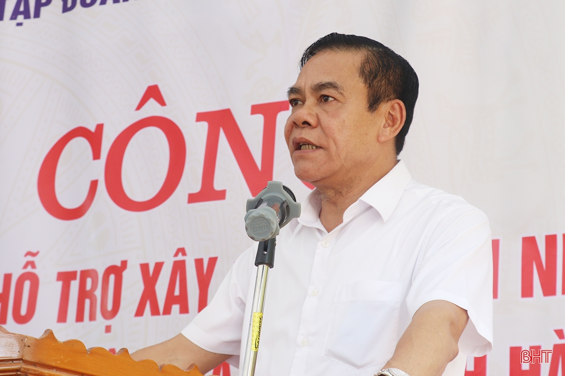 Bộ Công an hỗ trợ xây dựng 1.000 nhà ở cho người nghèo Hà Tĩnh