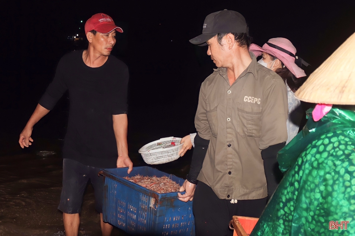 Chợ cá Cồn Gò nhộn nhịp sáng cuối tuần