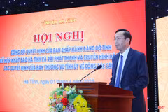 Đồng chí Nghiêm Sỹ Đống giữ chức Tổng Biên tập Báo Hà Tĩnh sau hợp nhất
