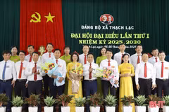 Phó Bí thư Thường trực Tỉnh ủy dự Đại hội Đảng bộ xã Thạch Lạc 