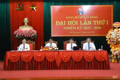 Đại hội Đảng bộ Sở Xây dựng nhiệm kỳ 2025-2030