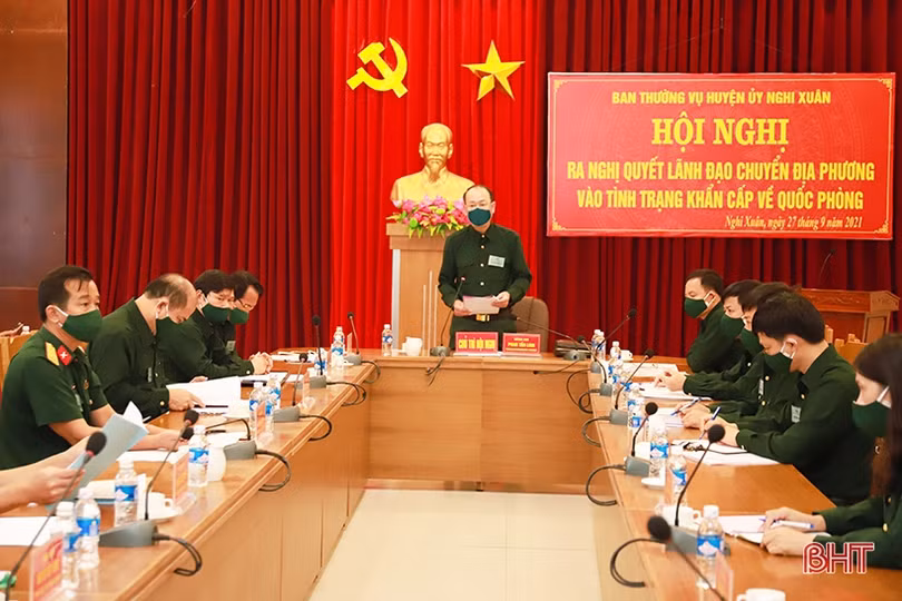 Nghi Xuân khai mạc diễn tập khu vực phòng thủ năm 2021