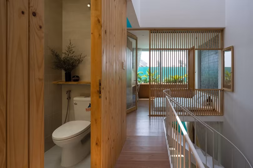 Độc đáo ngôi nhà có vườn đan xen