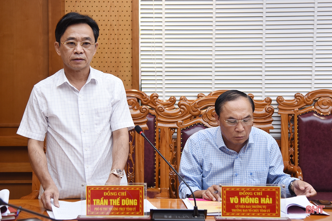 Thường trực Tỉnh ủy duyệt nội dung Đại hội Hội Cựu chiến binh Hà Tĩnh