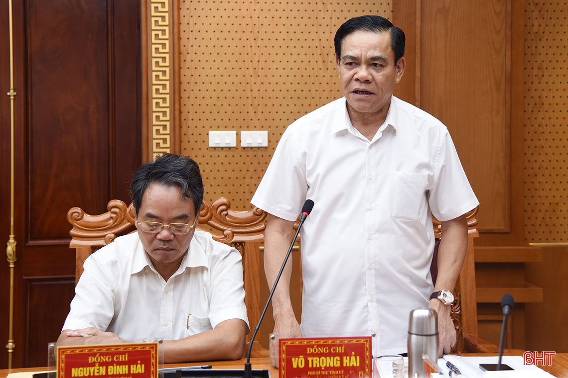 Thường trực Tỉnh ủy duyệt nội dung Đại hội Hội Cựu chiến binh Hà Tĩnh