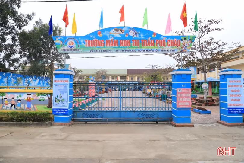 Ngôi trường rực rỡ sắc màu ở huyện miền núi Hà Tĩnh