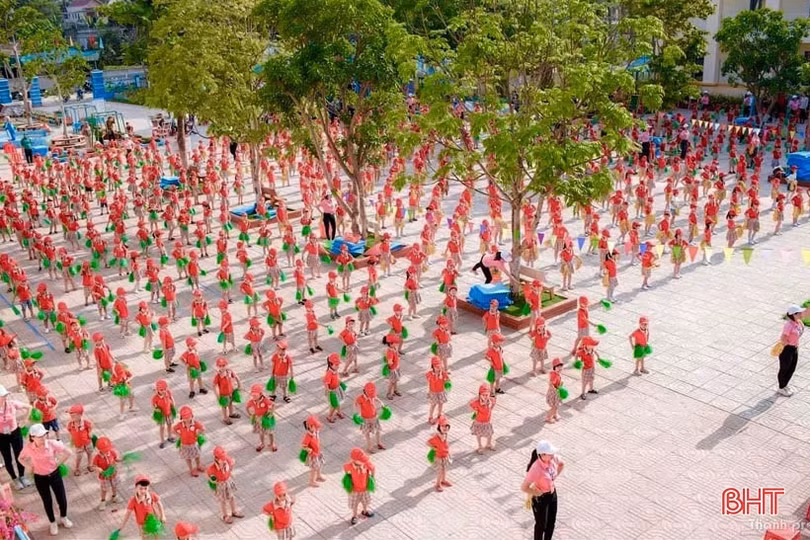 Ngôi trường rực rỡ sắc màu ở huyện miền núi Hà Tĩnh