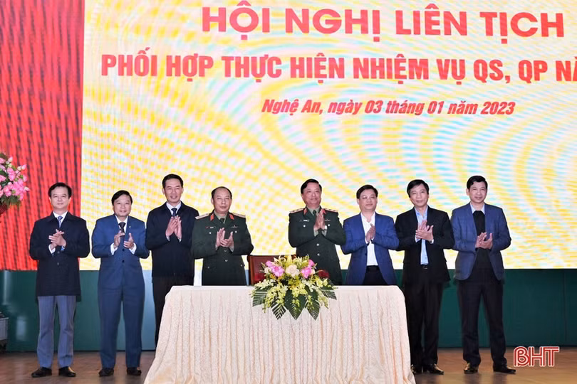 Hà Tĩnh và 5 tỉnh phối hợp với Quân khu 4 thực hiện tốt nhiệm vụ QS-QP