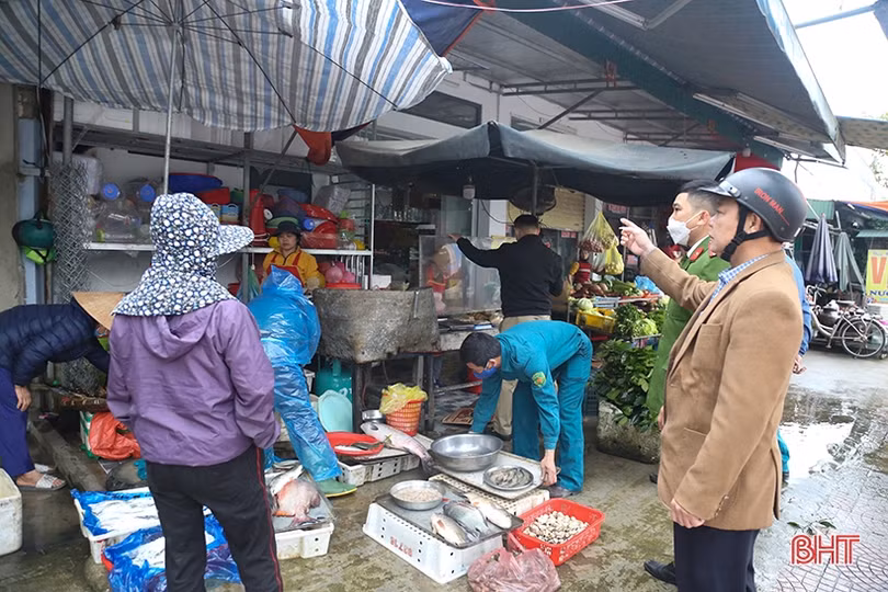 TP Hà Tĩnh lập lại trật tự đô thị trước tết Nguyên đán