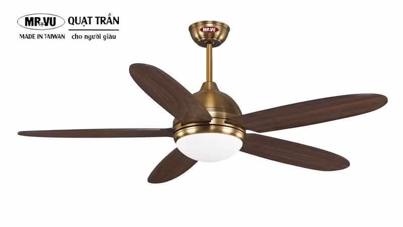 Quạt trần cánh gỗ - thiết kế quạt trần dẫn đầu xu hướng
