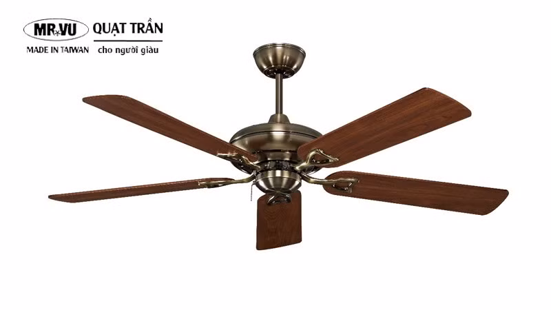 Quạt trần cánh gỗ - thiết kế quạt trần dẫn đầu xu hướng