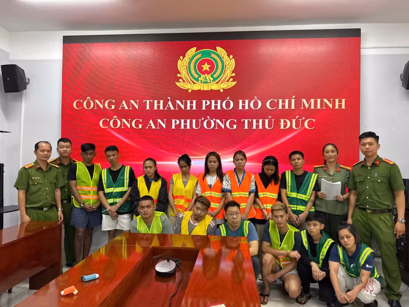 Các đối tượng người nước ngoài có liên quan đến vụ việc tại trụ sở Công an phường Thủ Đức.