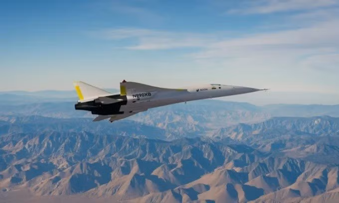 Máy bay XB-1 sẽ thực hiện 10 chuyến bay thử. Ảnh: Boom Supersonic